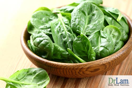 Eat spinach to help your microbiome and Adrenal Fatigue